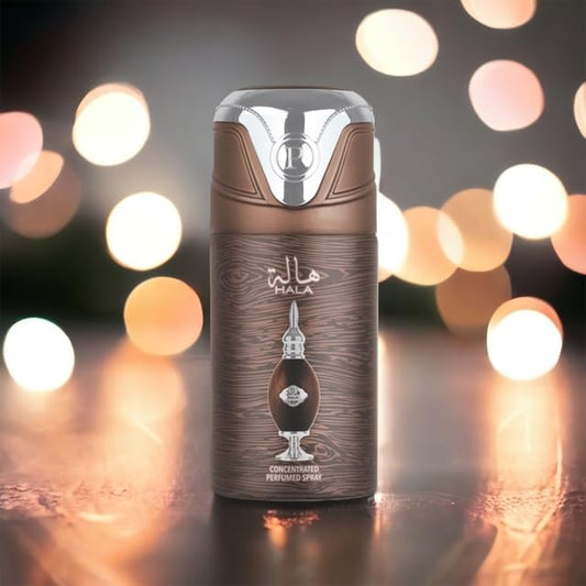 Hala Perfumes Concentrated Unisex Perfumed Spray Body Deodorant 250Ml, 9 Fl Oz (Pack of 1)
